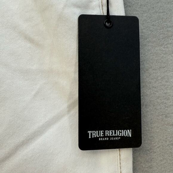 True Religion Jeans Women's 29 (8) Optic White Becca Mid Rise Bootcut Western - Picture 5 of 16